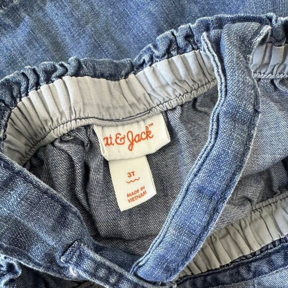 Cat & Jack Denim Jumper Cross Back Denim 3T - Picture 2 of 9